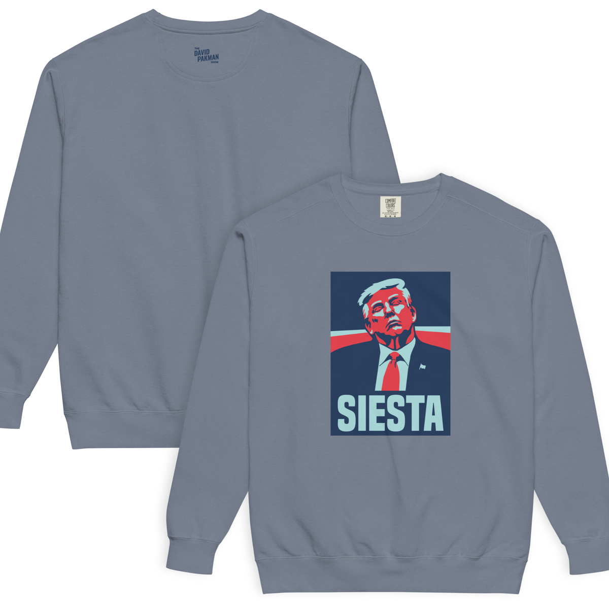 Siesta - Unisex garment-dyed sweatshirt