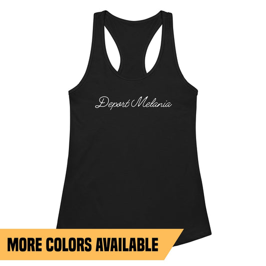 Deport Melania - Women’s Fitted Racerback Rank