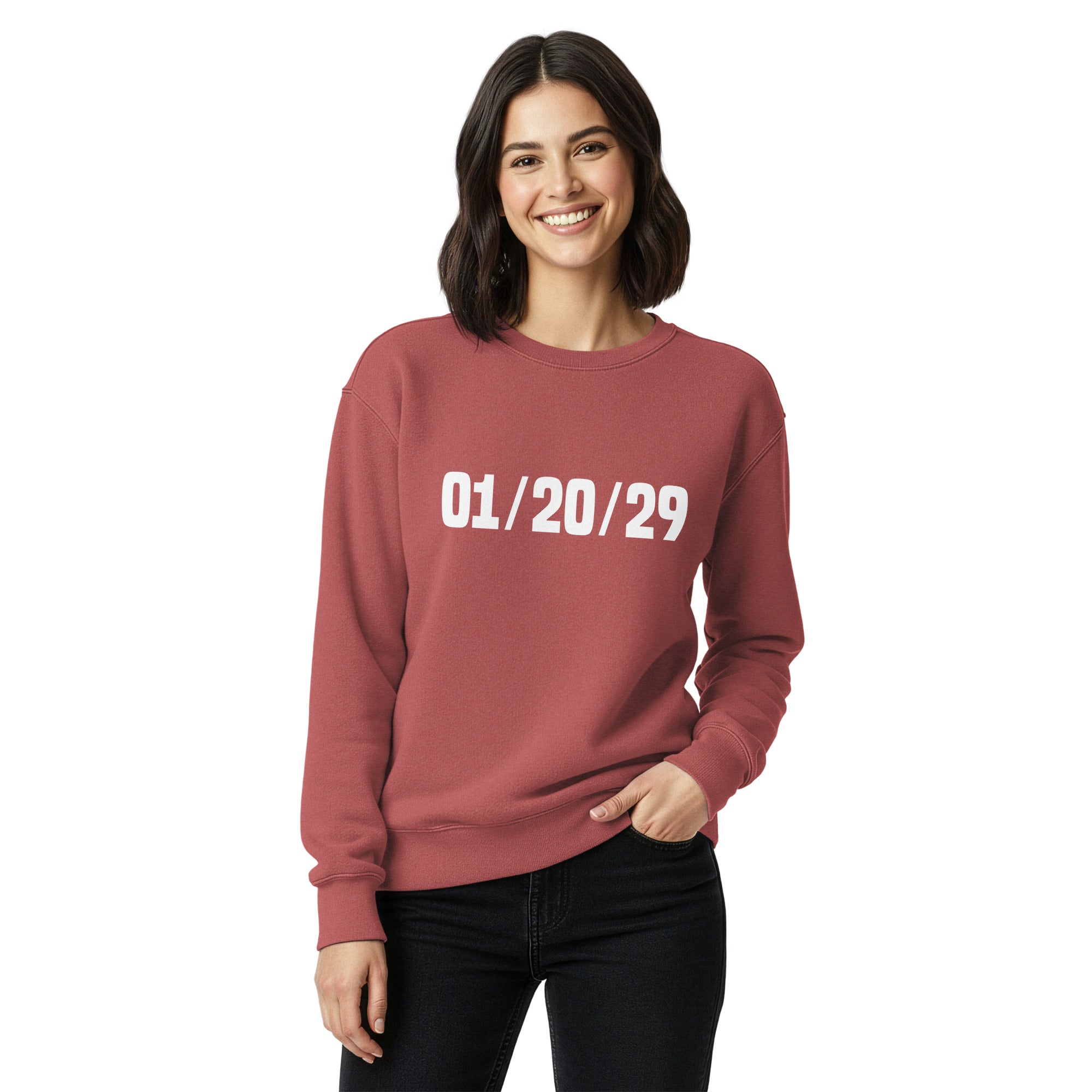 01/20/29 Crewneck Sweatshirt | The David Pakman Show Official Merch