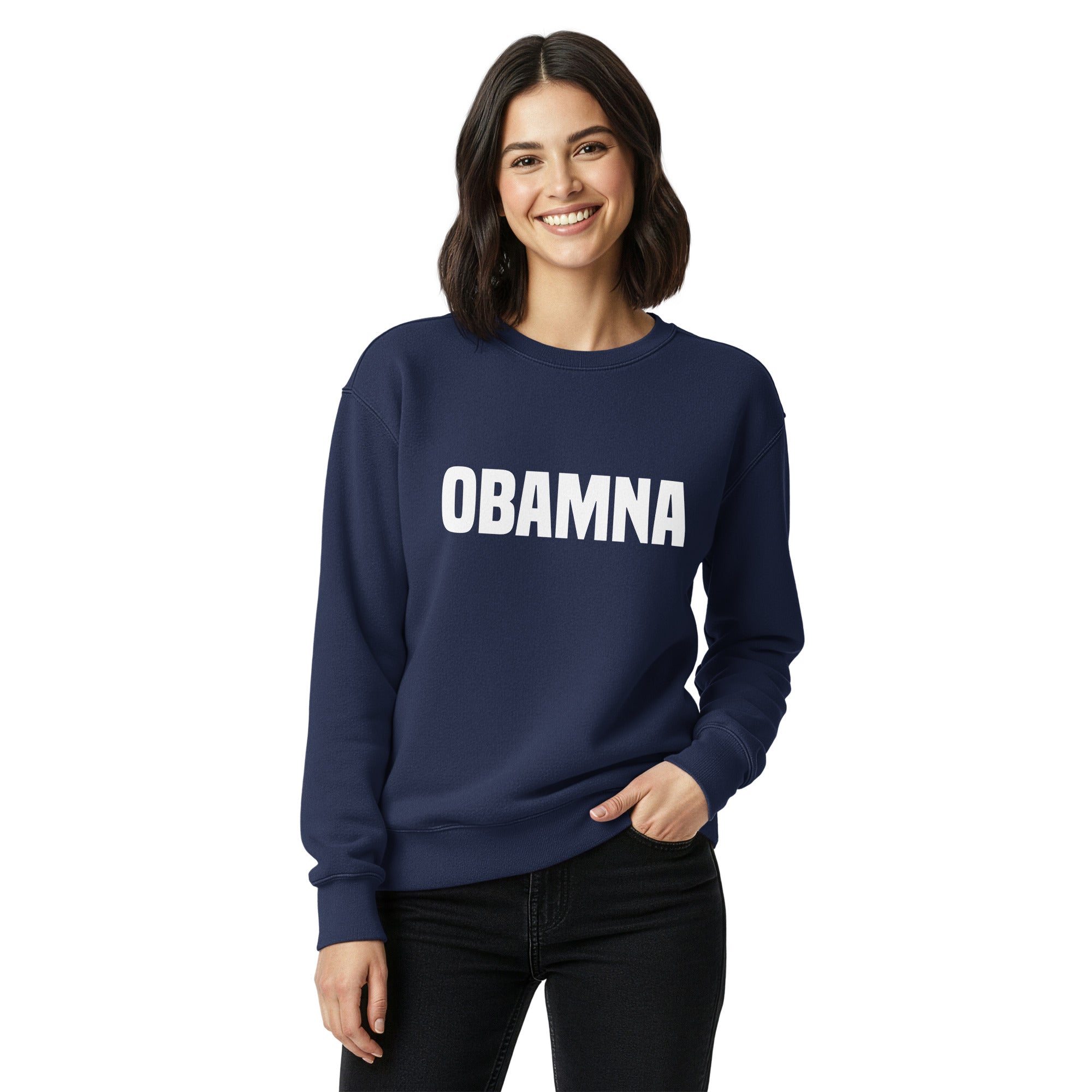 OBAMNA Crewneck Sweatshirt | The David Pakman Show Official Merch