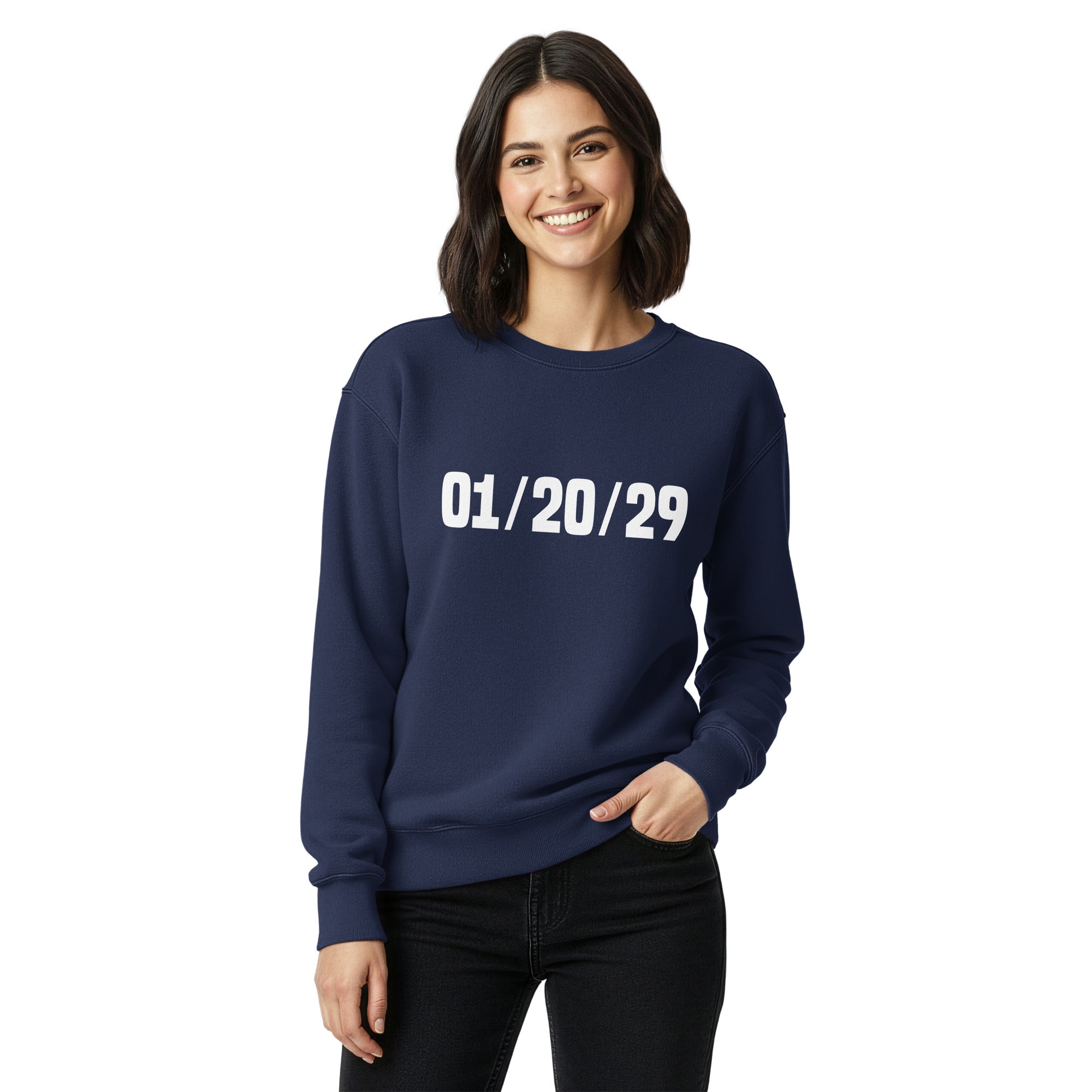 01/20/29 Crewneck Sweatshirt | The David Pakman Show Official Merch